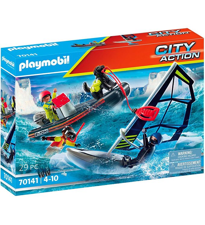 8: Playmobil City Action - Skibsredning: Polarsejler Med Gummibåd -