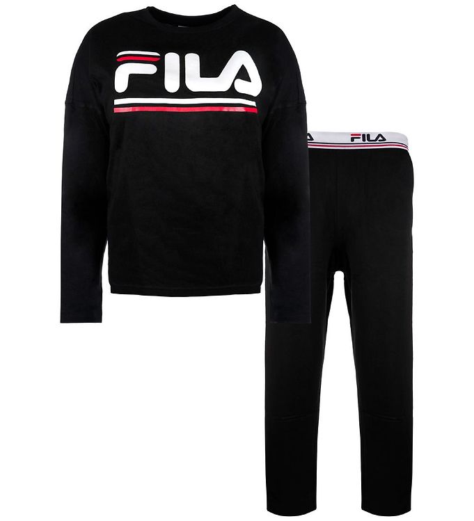 10: Fila Nattøj - Sort m. Logo