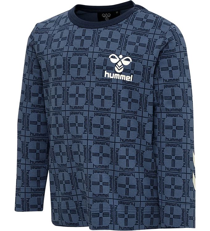 Hummel Bluse - hmlCheck T-Shirt l/s Blue Horizon male