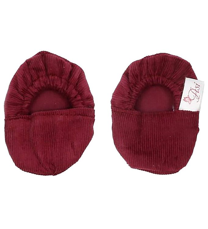 Asi Dukketøj - 43-46 cm Bløde Sko Burgundy unisex