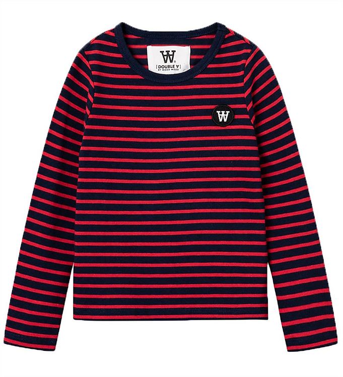 Wood Wood Bluse Kim Navy Red Stripes