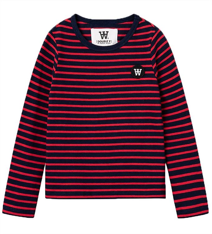 5: Wood Wood Bluse - Kim - Navy/Red Stripes