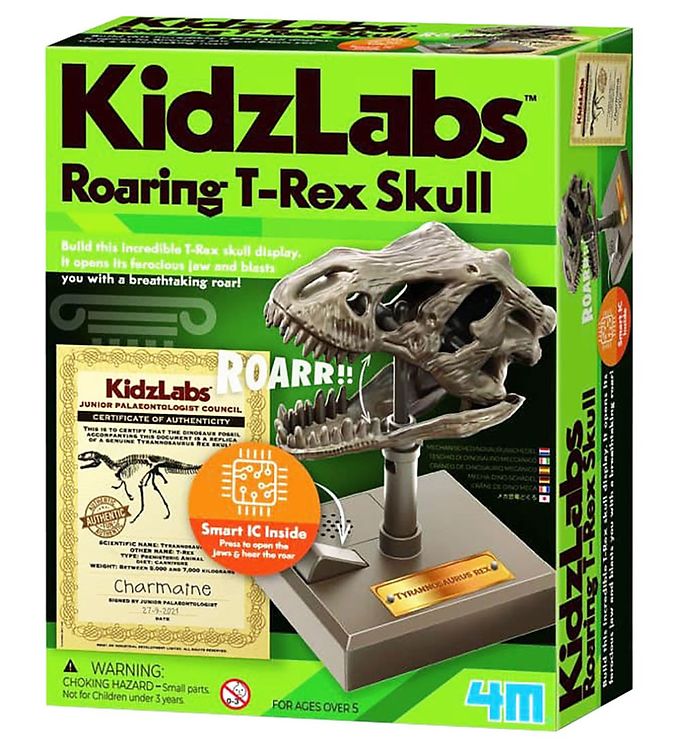 Kidz Labs - T-rex Dinosaur Kranie Legetøj Med Lyd