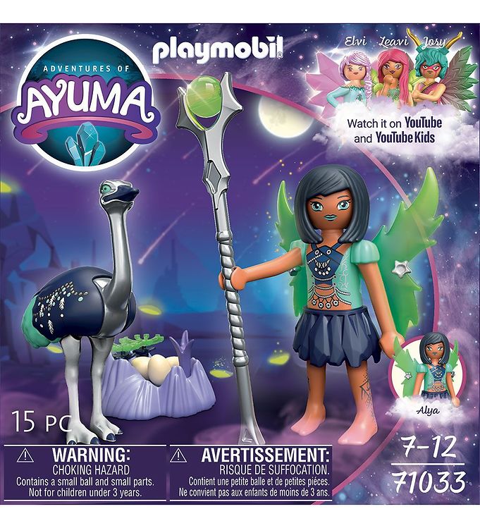 Image of Playmobil Ayuma - Moon Fairy Med Totemdyr - 71033 - 15 Dele - OneSize - Playmobil Legetøj (285674-4061924)