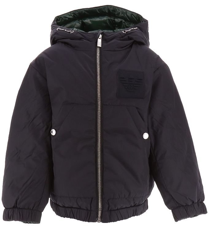 Emporio Armani Dunjakke Vedbar Navy/grøn
