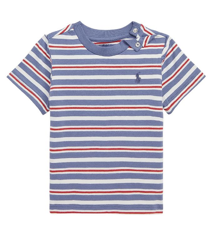 Polo Ralph Lauren T-shirt - SBTS II - Blå/Hvidstribet