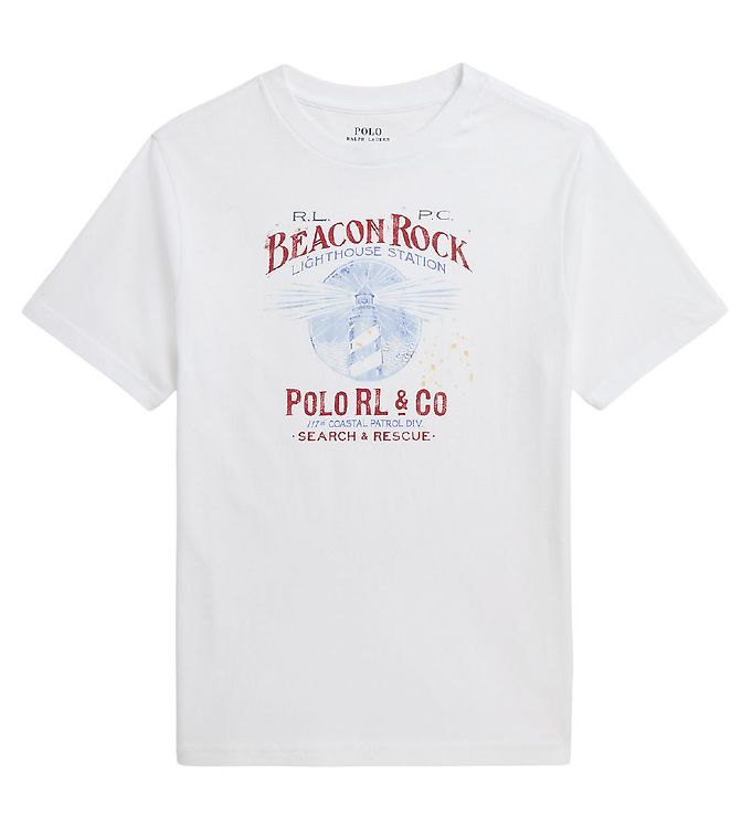 Polo Ralph Lauren T-shirt - SBTS II - Hvid m. Print