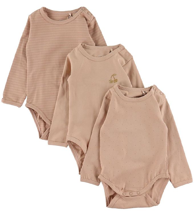 12: Petit by Sofie Schnoor Body l/æ - 3-pak - Nougat