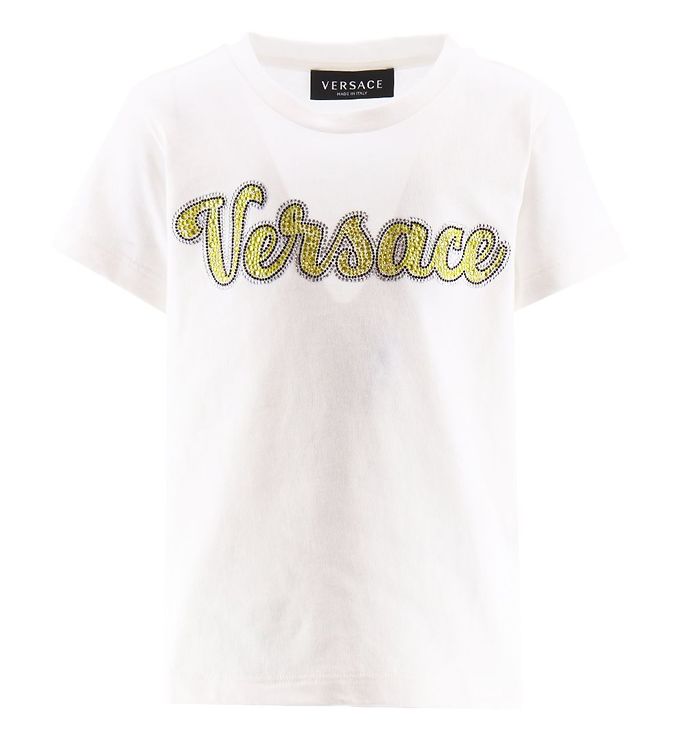 9: Versace T-shirt - Hvid m. Similisten