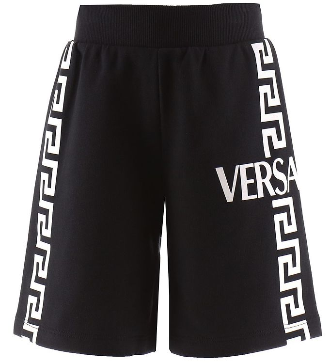 6: Versace Sweatshorts - Sort m. Hvid