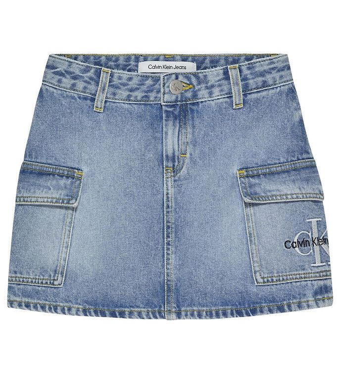 Billede af Calvin Klein Nederdel - Pockets Denim - Chalky Blue