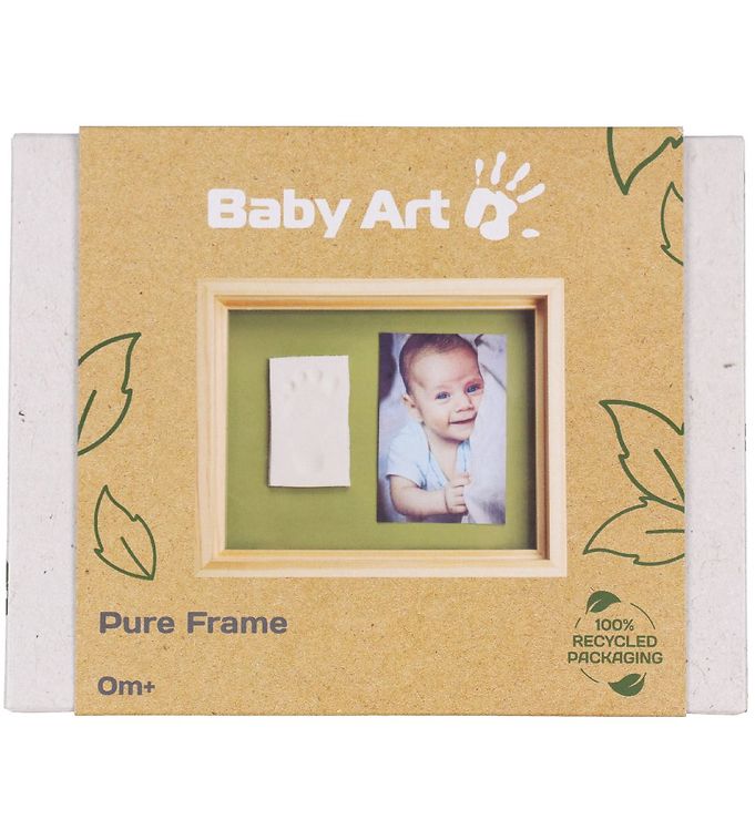 Image of Baby Art Hånd- Og Fodaftryk Sæt - Pure Frame - OneSize - Baby Art Kreasæt (287734-4129488)