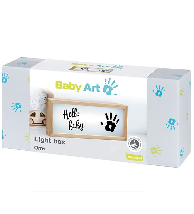 Baby Art Lyskasse m. Aftryk - Træ unisex