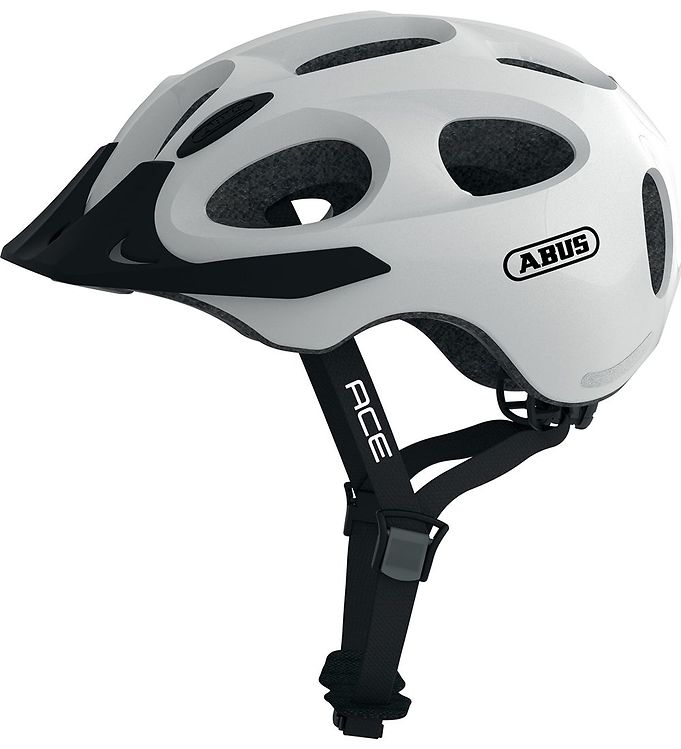 Abus Cykelhjelm Ace - Pearl White » Fragtfri DK