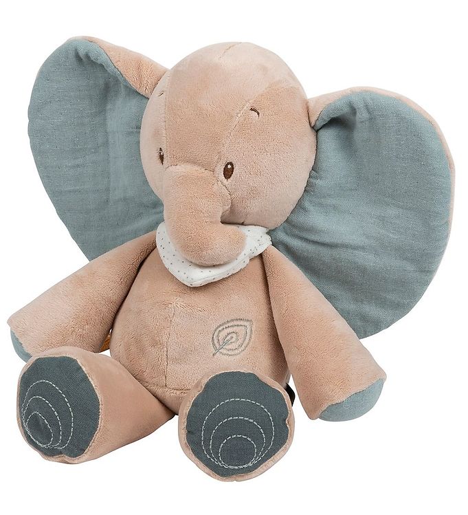 13: Nattou Bamse - Krammedyr Axel Elephant - 30 cm - Brun
