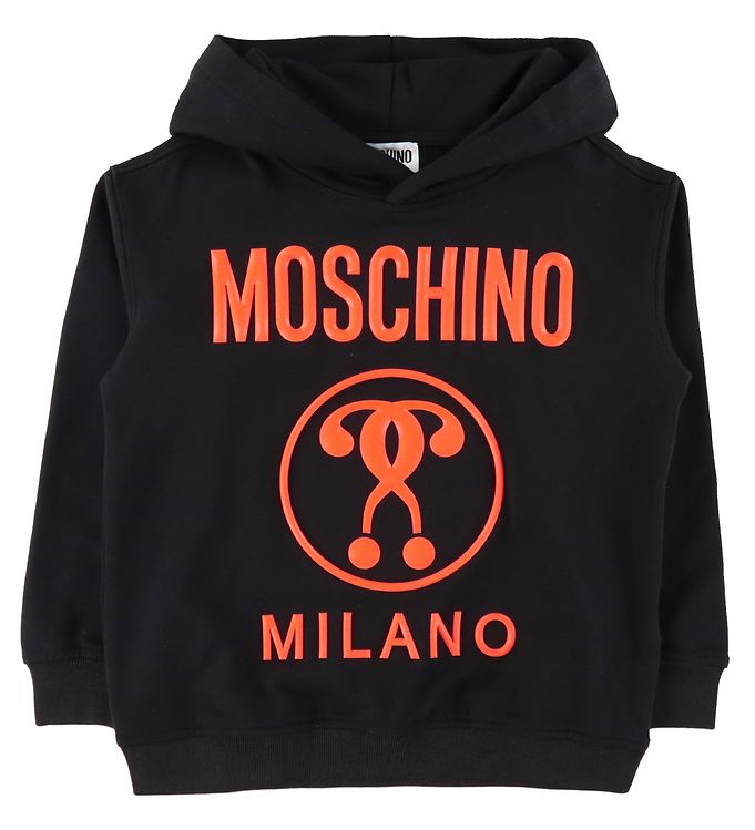 #3 - Moschino Hættetrøje - Sort/Orange