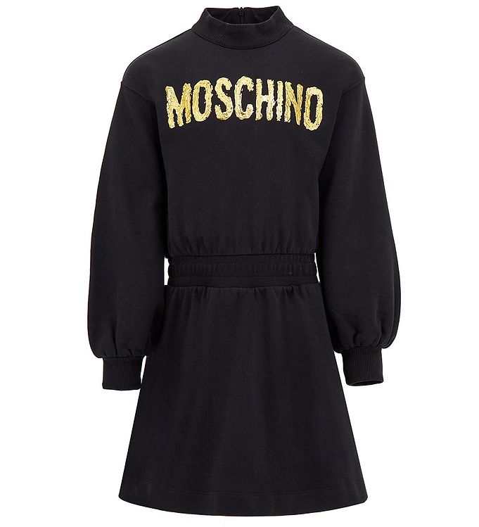 8: Moschino Kjole - Sort m. Guld