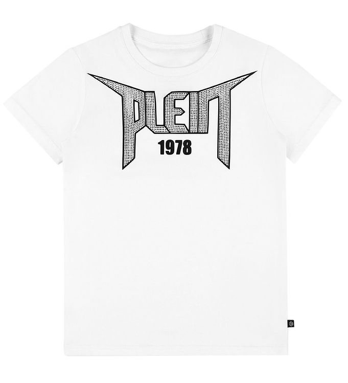 Image of Philipp Plein T-Shirt - 1978 - Hvid m. Similisten - 10 år (140) - Philipp Plein T-Shirt (224926-1108957)