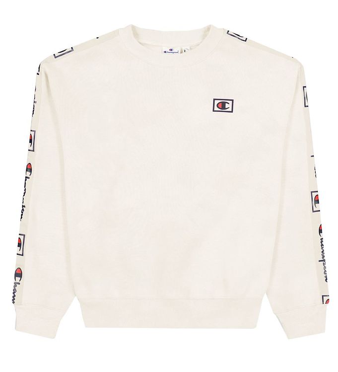 Champion Fashion Sweatee Shirt Hvid Grå Logo