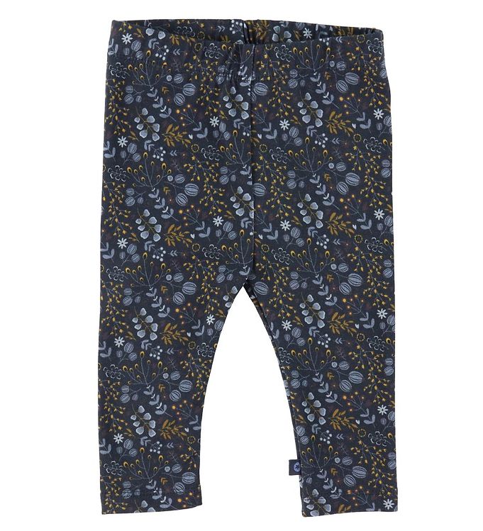 10: Smallstuff Leggings - Flower Night - Dark Blue