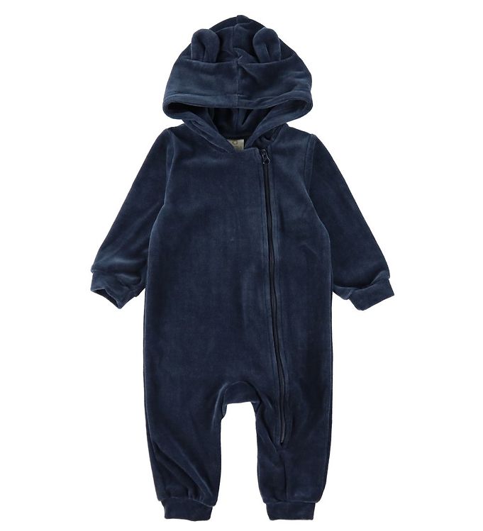Smallstuff Heldragt Velour Blå