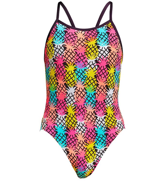 9: Funkita Badedragt - UV50+ - Single Strap - Pino Punch m. Ananass