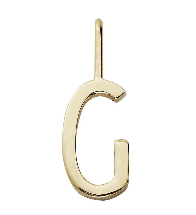 Design Letters Vedhæng Til Halskæde - G - 18 K Guldbelagt