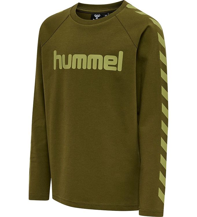 Image of Hummel Bluse - hmlBoys - Dark Olive - 6 år (116) - Hummel T-Shirt (270222-3530572)