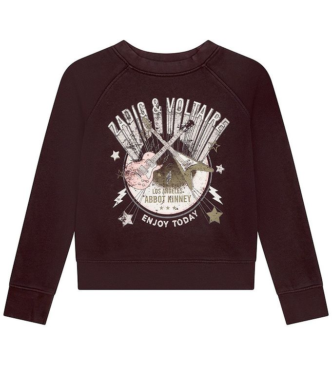 Zadig & Voltaire Sweatee Shirt Green Art Sort Print