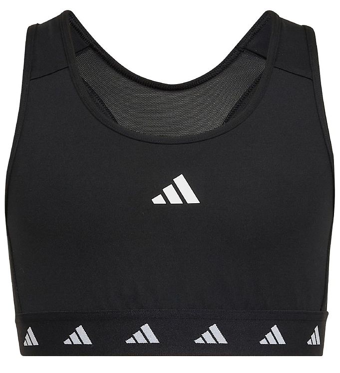 4: Adidas Aeroready Techfit Sports Bh Piger Tøj Sort 128