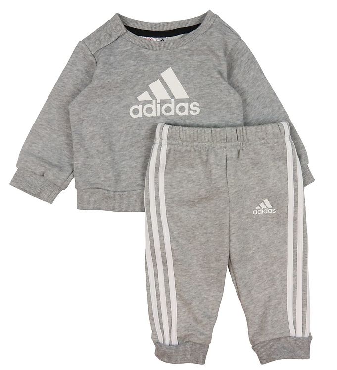 16: adidas Performance Sweatsæt - Sweatshirt/Sweatpants - Grå