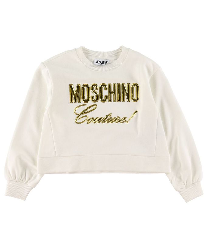 #2 - Moschino Sweatshirt - Hvid m. Guld