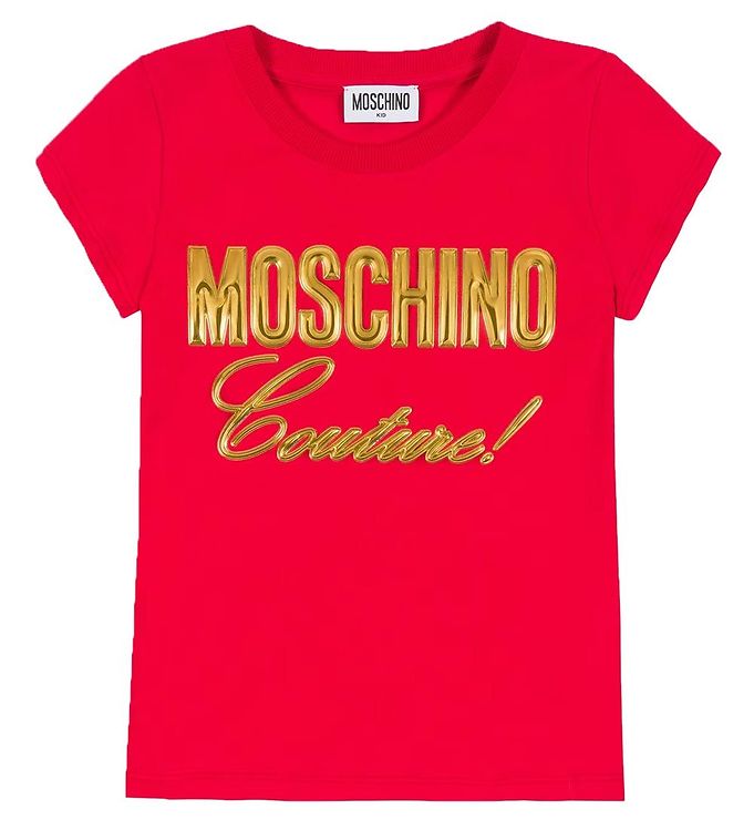 Moschino T-shirt - Rød m. Guld