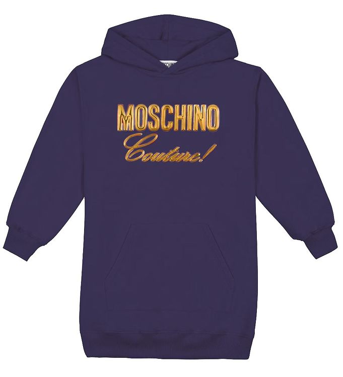 Billede af Moschino Sweatkjole - Navy m. Guld