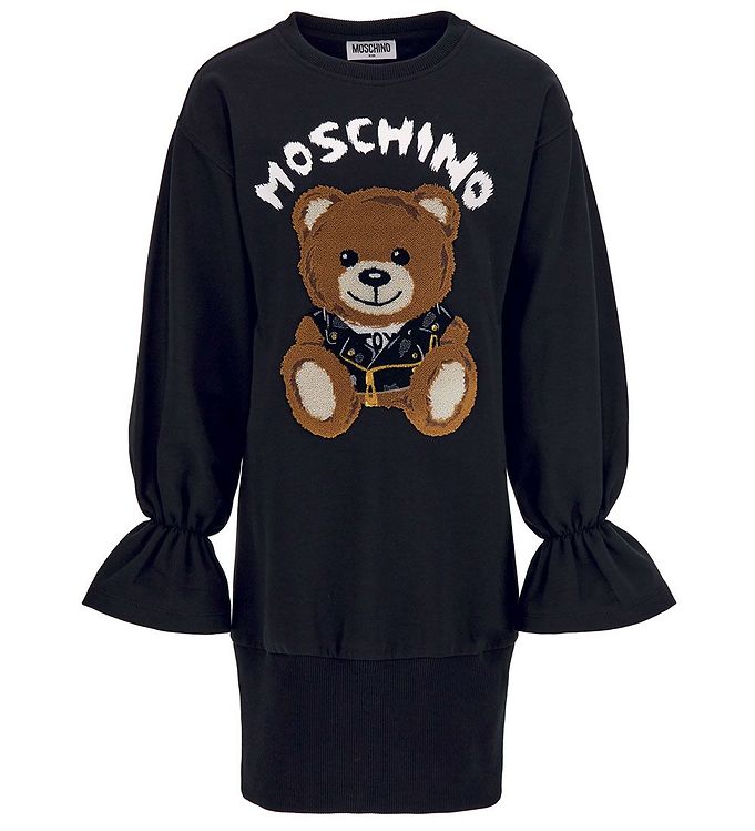 Billede af Moschino Sweatkjole - Sort m. Bamse