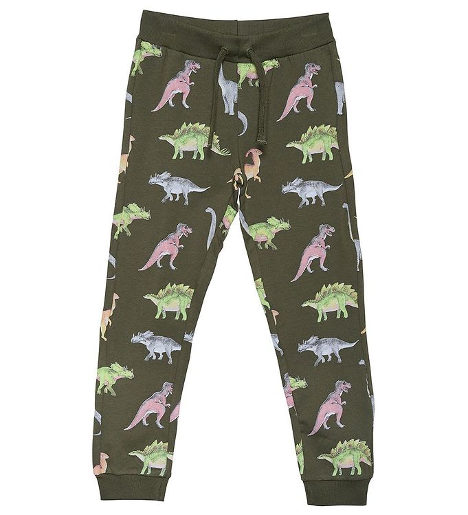Minymo Sweatpants Forest Night Dinosaur