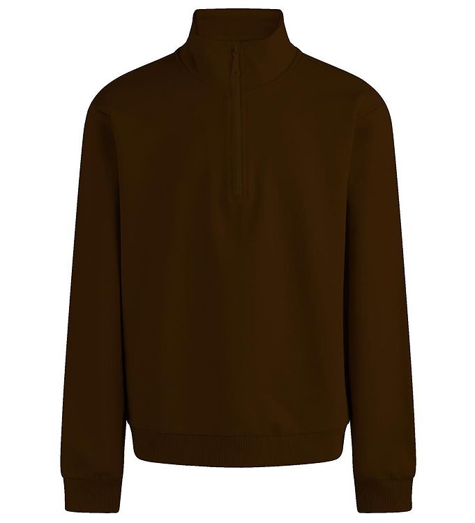 #2 - Grunt Sweatshirt - Delfo Sweat Half Zip - Brown