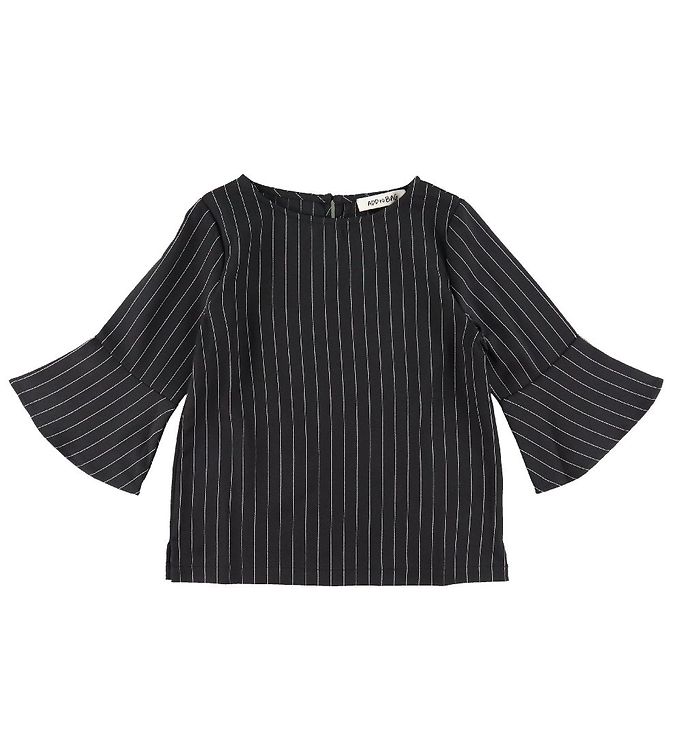 Add Bag Bluse Sort Nålestriber