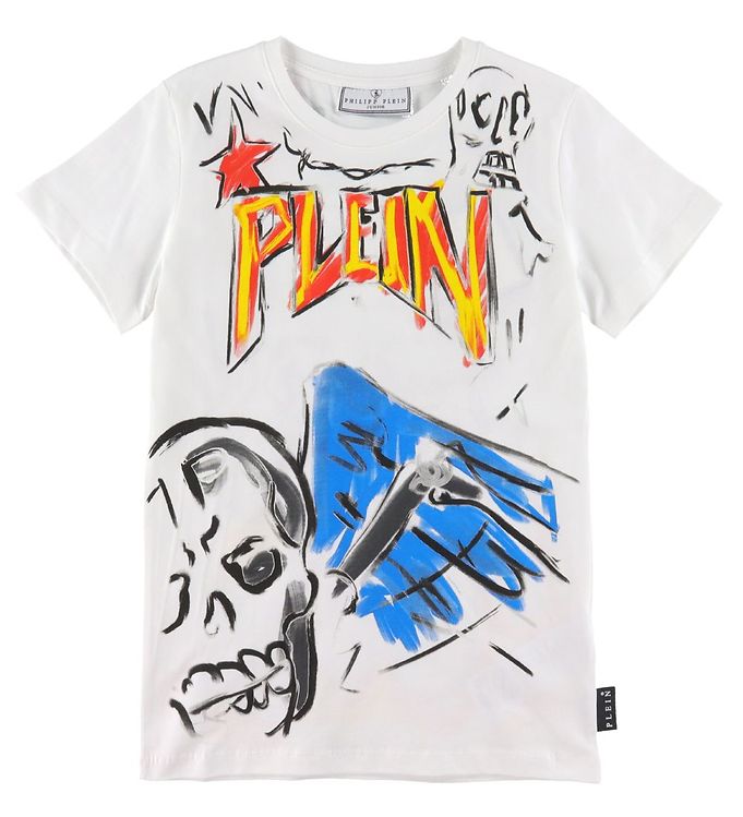 Image of Philipp Plein T-shirt - Hvid m. Print - 10 år (140) - Philipp Plein T-Shirt (274849-3698640)