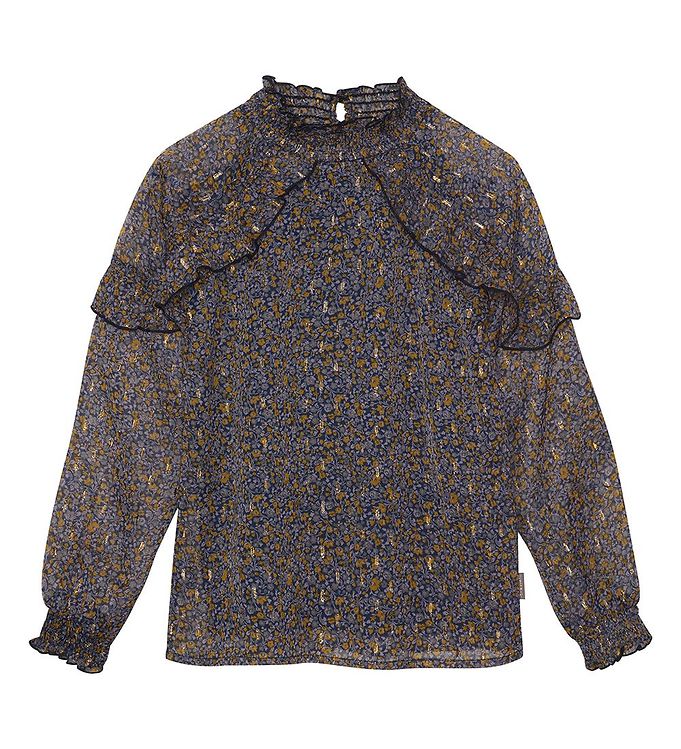 Creamie Bluse Total Eclipse Små Blomster