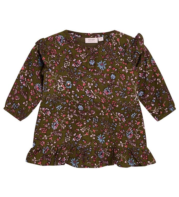 Malia kjole - PRINT BROWN/ROSE - 74