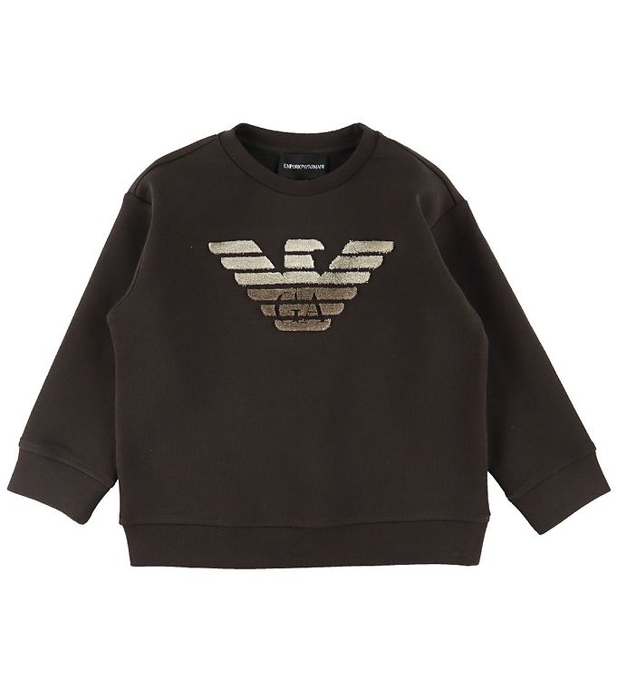 Emporio Armani Bluse Dark Chocolate M Logo