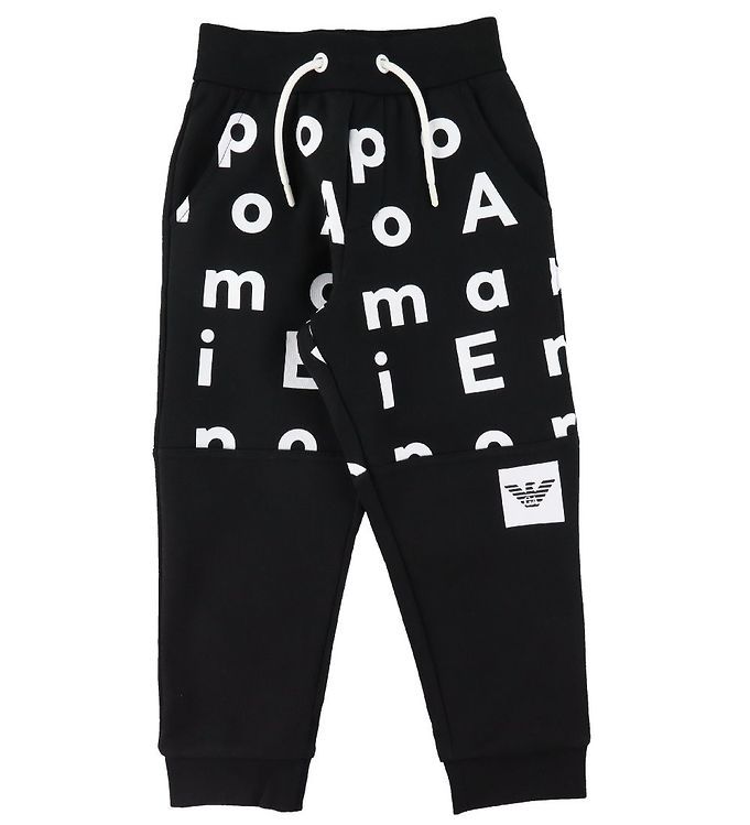 13: Emporio Armani Sweatpants - Sort m. Print