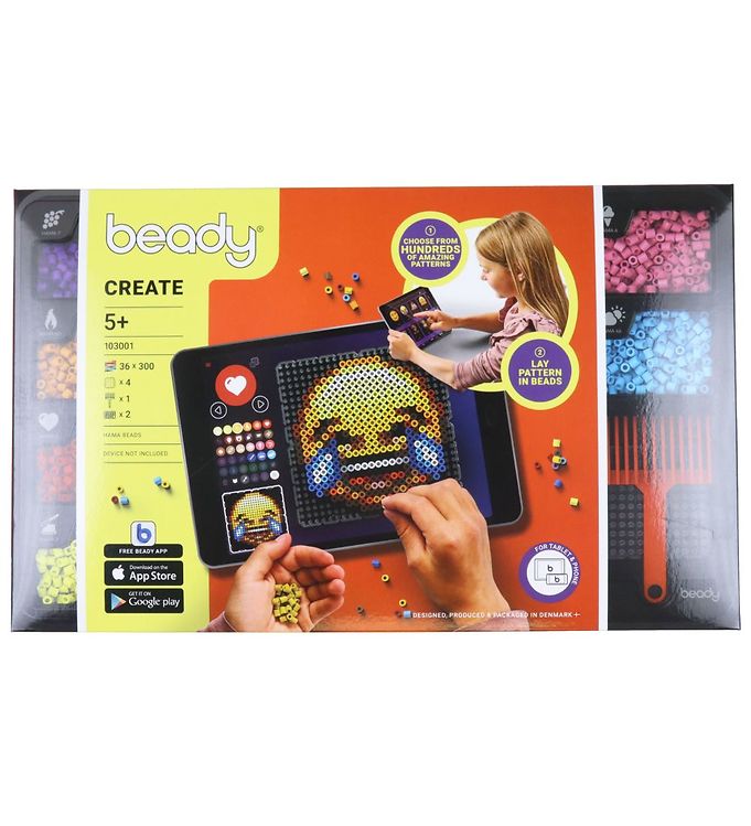 Billede af Beady Create - 10.800 Perler - 4 Plader