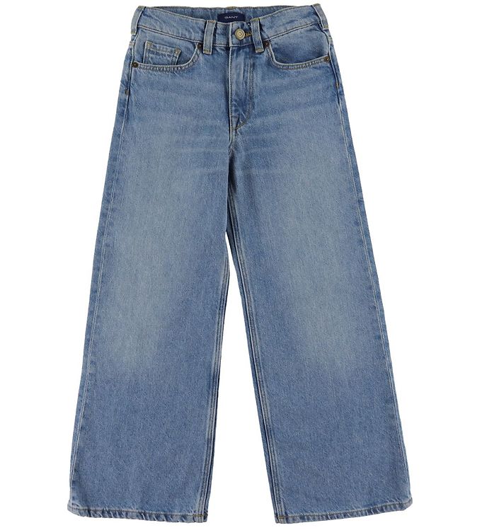 6: GANT Jeans - Wide Fit Jeans - Light Blue Vintage