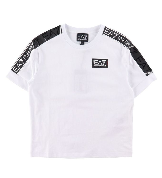 12: EA7 T-shirt - Hvid m. Sort
