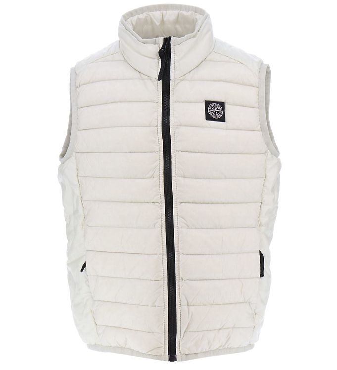 Image of Stone Island Dunvest - Pearl Grey - 8 år (128) - Stone Island Vest (289719-4164080)