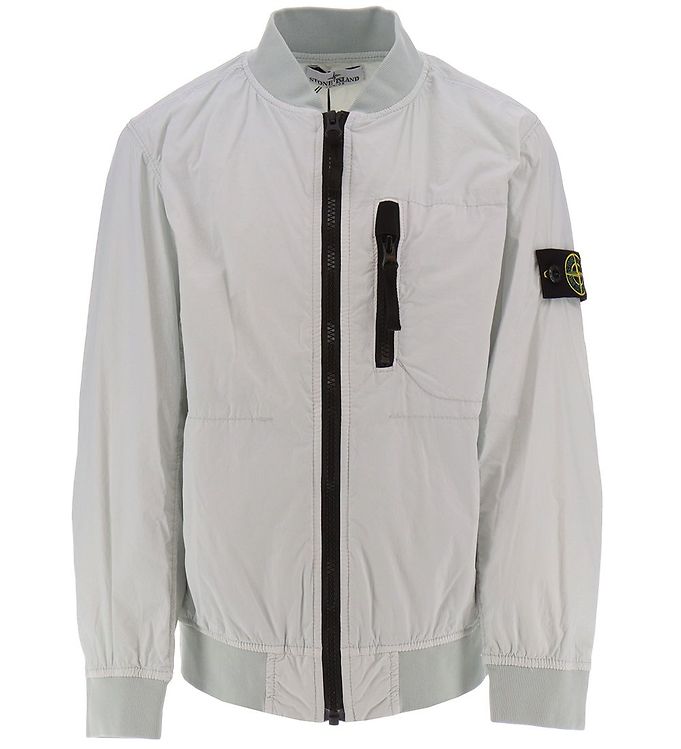 foder Gammeldags Tåget Stone Island Jakke - Pearl Grey » Fri fragt i DK