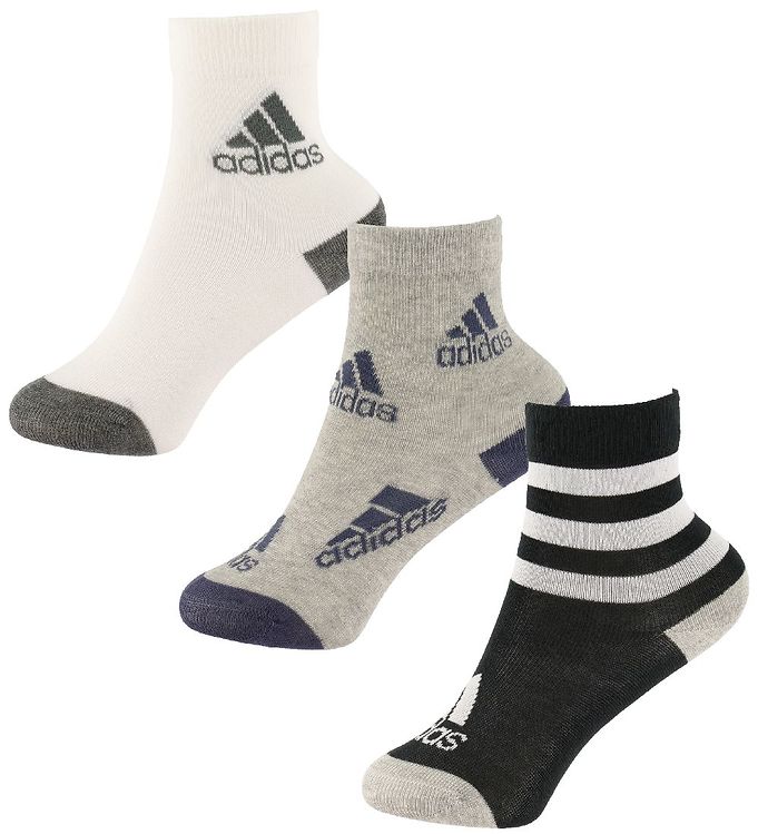 adidas Performance Strømper - LK SOCKS 3PP - Grå/Sort/Hvid