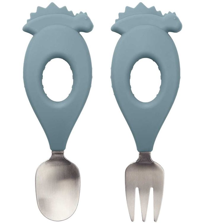 Bestik fra Liewood - Stanley - Dino / Whale blue